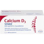 CALCIUM D3 STADA 600 mg/400 I.E. Kautabletten 120 St