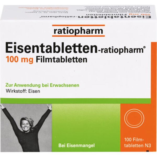 EISENTABLETTEN-ratiopharm 100 mg Filmtabletten 100 St