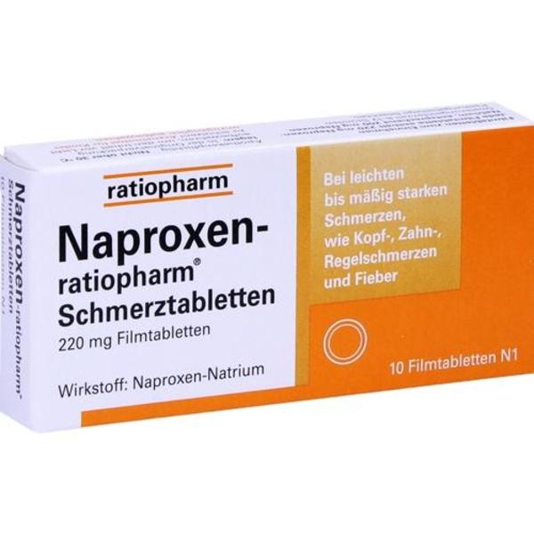 NAPROXEN-ratiopharm Schmerztabl. Filmtabletten 20 St