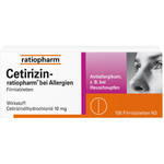CETIRIZIN-ratiopharm bei Allergien 10 mg Filmtabl. 100 St