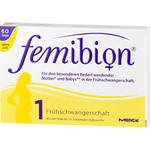 FEMIBION Schwangerschaft 1 D3+800 μg Folat o.Jod 60 Stück  à 0.58 g