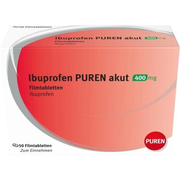 IBUPROFEN PUREN akut 400 mg Filmtabletten 50 St