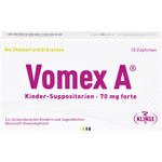 VOMEX A Kinder-Suppositorien 70 mg forte 10 St