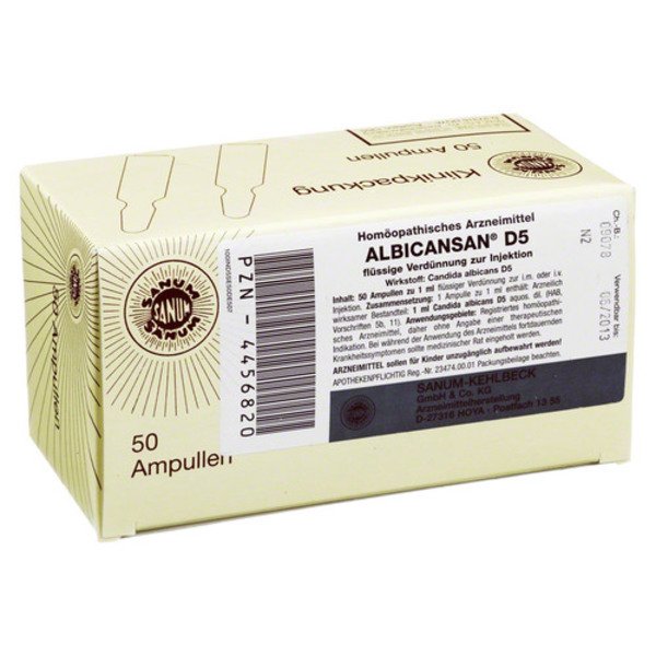 ALBICANSAN D 5 Ampullen 50X1 ml