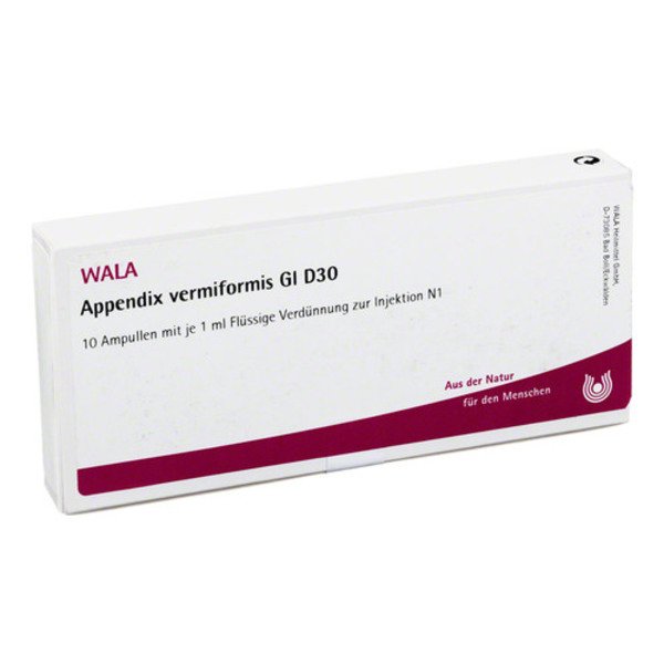 APPENDIX VERMIFORMIS GL D 30 Ampullen 10X1 ml