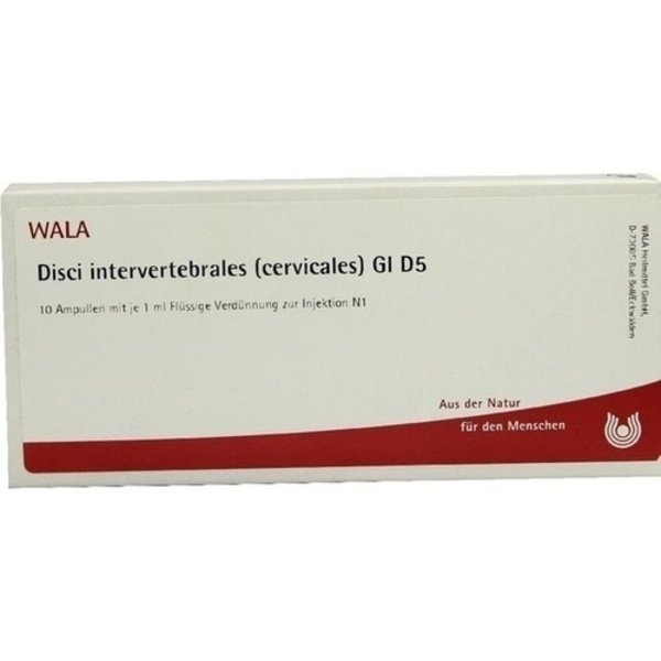 DISCI intervertebrales cervicales GL D 5 Ampullen 10X1 ml