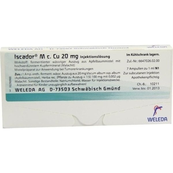 ISCADOR M c.Cu 20 mg Injektionslösung 7X1 ml