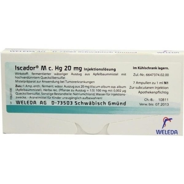 ISCADOR M c.Hg 20 mg Injektionslösung 7X1 ml