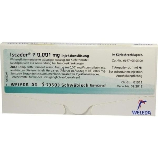 ISCADOR P 0,001 mg Injektionslösung 7X1 ml