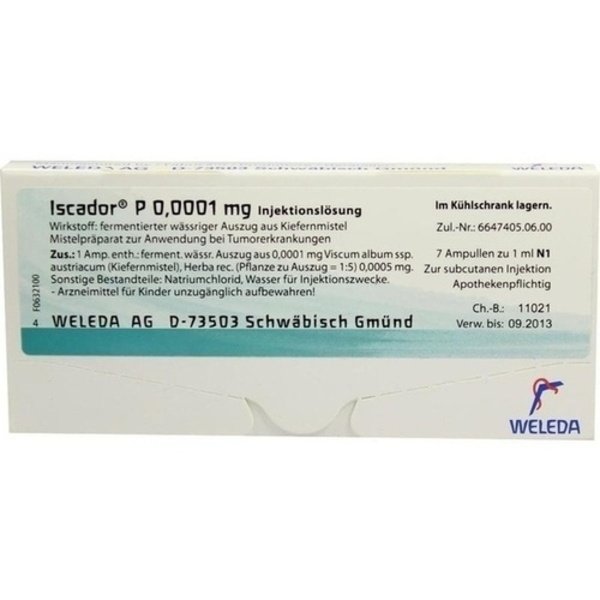 ISCADOR P 0,0001 mg Injektionslösung 7X1 ml