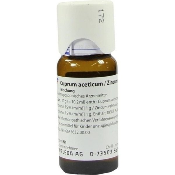 CUPRUM ACETICUM/Zincum valerianicum Dilution 50 ml