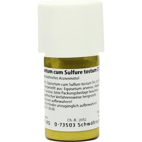 EQUISETUM CUM Sulfure tostum D 3 Trituration 20 g