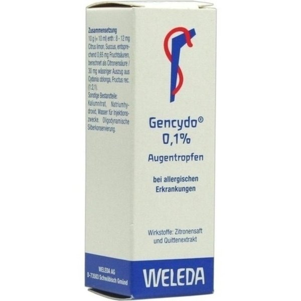 GENCYDO 0,1% Augentropfen 10 ml