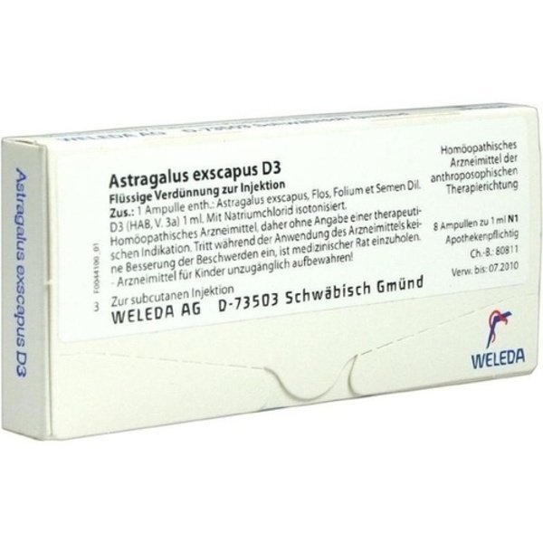 ASTRAGALUS EXSCAPUS D 3 Ampullen 8X1 ml