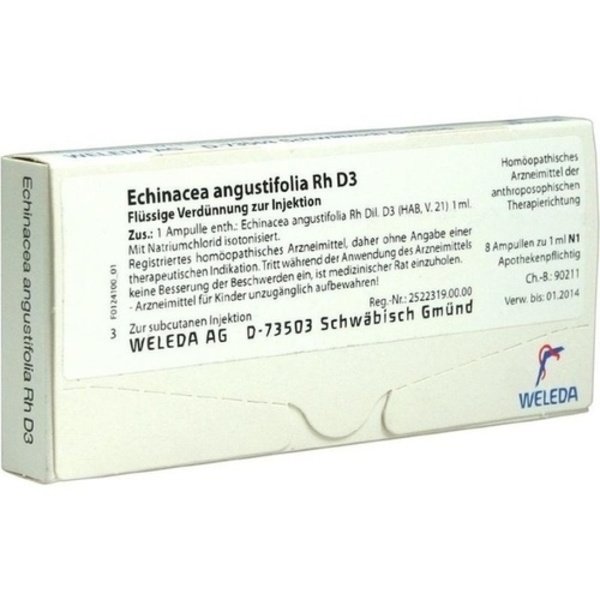 ECHINACEA ANGUSTIFOLIA Rh D 3 Ampullen 8X1 ml
