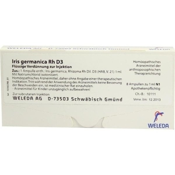 IRIS GERMANICA Rh D 3 Ampullen 8X1 ml