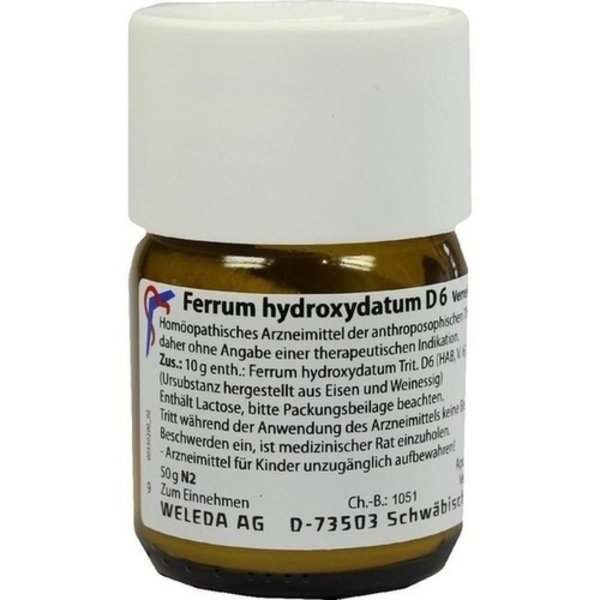FERRUM HYDROXYDATUM D 6 Trituration 50 g