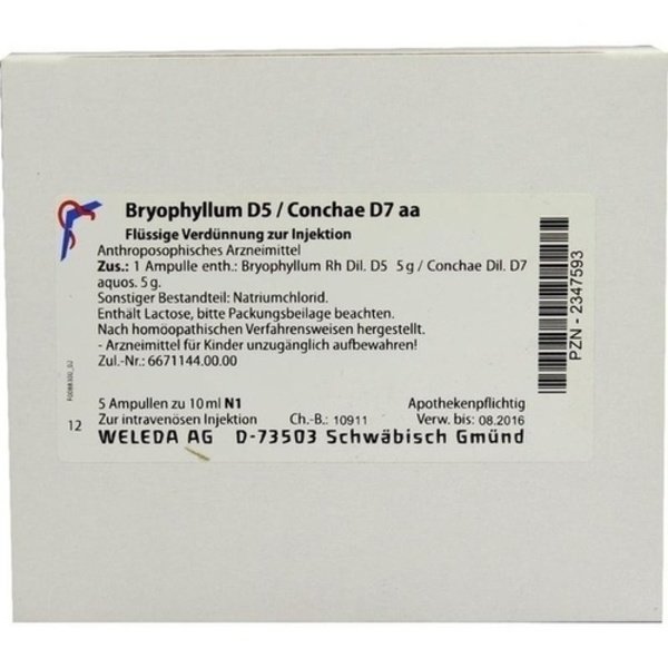 BRYOPHYLLUM D 5/Conchae D 7 Ampullen 5X10 ml
