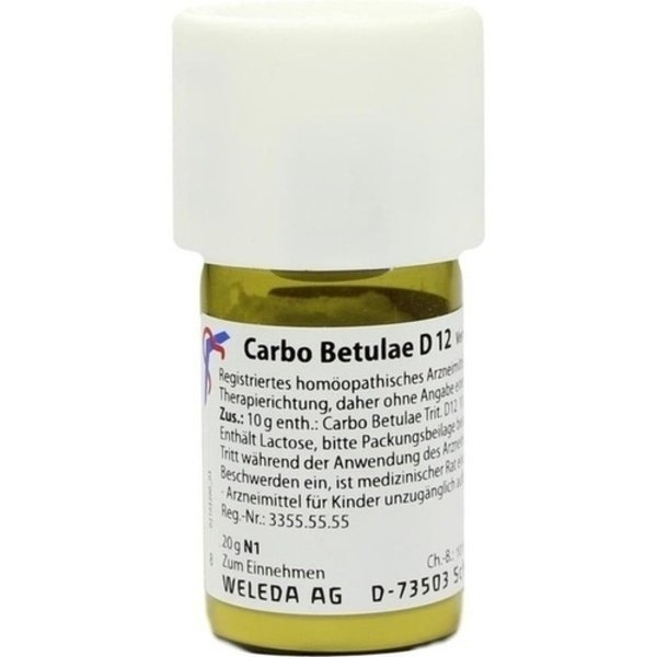 CARBO BETULAE D 12 Trituration 20 g